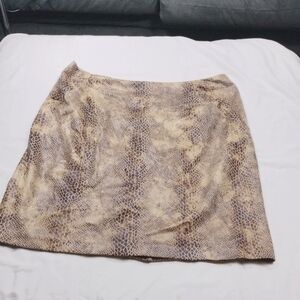 Styled By Sam Saboura Womens Snake Print Skirt Size 18W